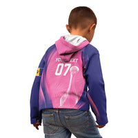 Barbados Cricket Custom Kid Hoodie Royal Champions - Tropical Vibes - Wonder Print Shop