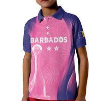 Barbados Cricket Custom Kid Polo Shirt Royal Champions - Tropical Vibes - Wonder Print Shop