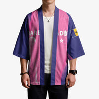 Barbados Cricket Custom Kimono Royal Champions - Tropical Vibes - Wonder Print Shop