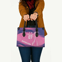 Barbados Cricket Custom Leather Bag Royal Champions - Tropical Vibes - Wonder Print Shop