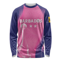 Barbados Cricket Custom Long Sleeve Shirt Royal Champions - Tropical Vibes - Wonder Print Shop