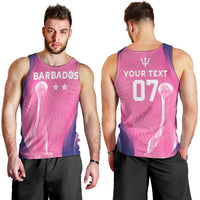 Barbados Cricket Custom Men Tank Top Royal Champions - Tropical Vibes - Wonder Print Shop