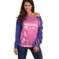 Barbados Cricket Custom Off Shoulder Sweater Royal Champions - Tropical Vibes - Wonder Print Shop