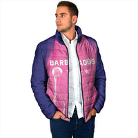 Barbados Cricket Custom Padded Jacket Royal Champions - Tropical Vibes - Wonder Print Shop