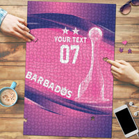 Barbados Cricket Custom Puzzle Royal Champions - Tropical Vibes - Wonder Print Shop