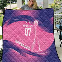 Barbados Cricket Custom Quilt Royal Champions - Tropical Vibes - Wonder Print Shop