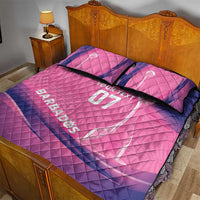 Barbados Cricket Custom Quilt Bed Set Royal Champions - Tropical Vibes - Wonder Print Shop