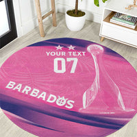 Barbados Cricket Custom Round Carpet Royal Champions - Tropical Vibes - Wonder Print Shop