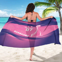Barbados Cricket Custom Sarong Royal Champions - Tropical Vibes - Wonder Print Shop