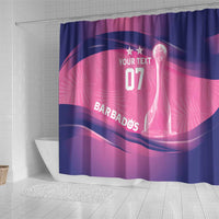 Barbados Cricket Custom Shower Curtain Royal Champions - Tropical Vibes - Wonder Print Shop