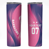 Barbados Cricket Custom Skinny Tumbler Royal Champions - Tropical Vibes - Wonder Print Shop