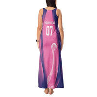 Barbados Cricket Custom Tank Maxi Dress Royal Champions - Tropical Vibes - Wonder Print Shop