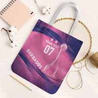 Barbados Cricket Custom Tote Bag Royal Champions - Tropical Vibes - Wonder Print Shop