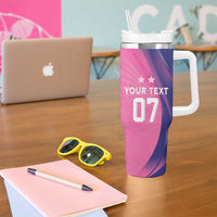 Barbados Cricket Custom Tumbler With Handle Royal Champions - Tropical Vibes - Wonder Print Shop