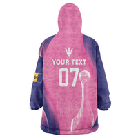 Barbados Cricket Custom Wearable Blanket Hoodie Royal Champions - Tropical Vibes - Wonder Print Shop