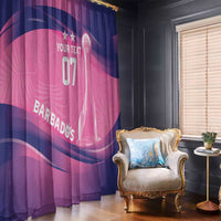 Barbados Cricket Custom Window Curtain Royal Champions - Tropical Vibes - Wonder Print Shop