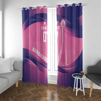 Barbados Cricket Custom Window Curtain Royal Champions - Tropical Vibes - Wonder Print Shop