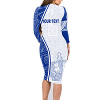 Personalised Queen Victoria School Family Matching Long Sleeve Bodycon Dress and Hawaiian Shirt QVS Old Boys LT7 - Wonder Print Shop