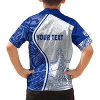 Personalised Queen Victoria School Family Matching Off Shoulder Maxi Dress and Hawaiian Shirt QVS Old Boys LT7 - Wonder Print Shop