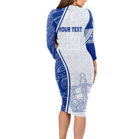 Personalised Queen Victoria School Long Sleeve Bodycon Dress QVS Old Boys - Wonder Print Shop