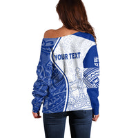 Personalised Queen Victoria School Off Shoulder Sweater QVS Old Boys - Wonder Print Shop