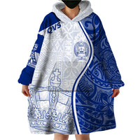 Personalised Queen Victoria School Wearable Blanket Hoodie QVS Old Boys - Wonder Print Shop
