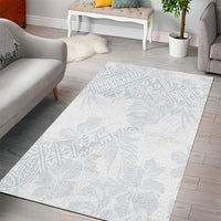 Samoa White Sunday Area Rug Hibiscus Special LT7 - Wonder Print Shop