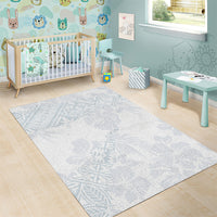 Samoa White Sunday Area Rug Hibiscus Special LT7 - Wonder Print Shop