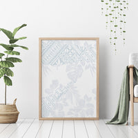 Samoa White Sunday Canvas Wall Art Hibiscus Special LT7 - Wonder Print Shop