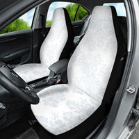 Samoa White Sunday Car Seat Cover Hibiscus Special LT7 - Wonder Print Shop