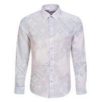 Samoa White Sunday Family Matching Long Sleeve Bodycon Dress and Hawaiian Shirt Hibiscus Special LT7 - Wonder Print Shop