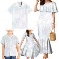 Samoa White Sunday Family Matching Mermaid Dress and Hawaiian Shirt Hibiscus Special LT7 - Wonder Print Shop