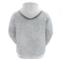 Samoa White Sunday Hoodie Hibiscus Special - Wonder Print Shop