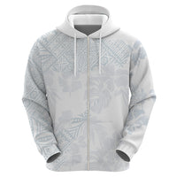 Samoa White Sunday Hoodie Hibiscus Special - Wonder Print Shop