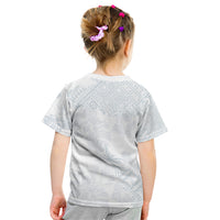 Samoa White Sunday Kid T Shirt Hibiscus Special - Wonder Print Shop