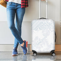 Samoa White Sunday Luggage Cover Hibiscus Special - Wonder Print Shop