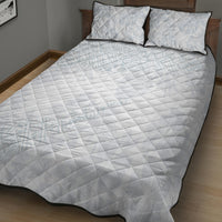 Samoa White Sunday Quilt Bed Set Hibiscus Special - Wonder Print Shop