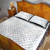 Samoa White Sunday Quilt Bed Set Hibiscus Special - Wonder Print Shop