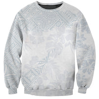 Samoa White Sunday Sweatshirt Hibiscus Special - Wonder Print Shop