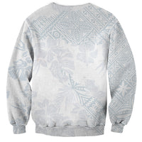 Samoa White Sunday Sweatshirt Hibiscus Special - Wonder Print Shop