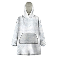 Samoa White Sunday Wearable Blanket Hoodie Hibiscus Special - Wonder Print Shop