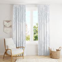 Samoa White Sunday Window Curtain Hibiscus Special - Wonder Print Shop