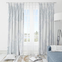 Samoa White Sunday Window Curtain Hibiscus Special - Wonder Print Shop