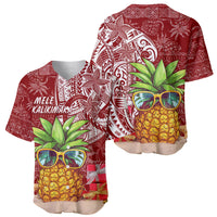 Mele Kalikimaka Hawaii Christmas Baseball Jersey Pineapple Party LT7 - Wonder Print Shop