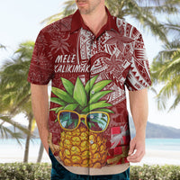 Mele Kalikimaka Hawaii Christmas Hawaiian Shirt Pineapple Party - Wonder Print Shop