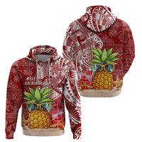 Mele Kalikimaka Hawaii Christmas Hoodie Pineapple Party - Wonder Print Shop