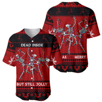 Christmas Baseball Jersey Jolly Skull Merry Creepmas LT7 - Wonder Print Shop
