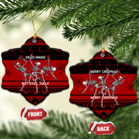Wonder Print Christmas Ceramic Ornament Jolly Skull Merry Creepmas LT7 - Wonder Print Shop