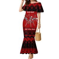 Christmas Family Matching Mermaid Dress and Hawaiian Shirt Jolly Skull Merry Creepmas LT7 - Wonder Print Shop