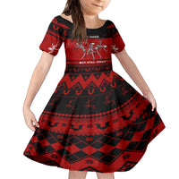 Christmas Family Matching Off Shoulder Long Sleeve Dress and Hawaiian Shirt Jolly Skull Merry Creepmas - Wonder Print Shop